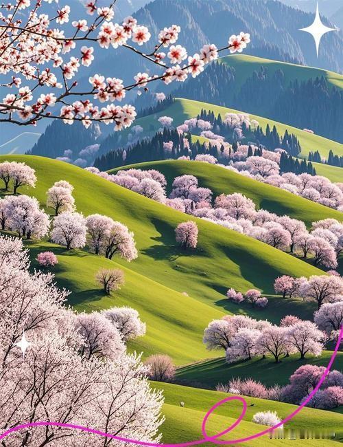 吐尔根杏花谷，那是我一个魂牵梦绕的所在。
几乎每年四月都跟朋友发誓，杏花谷，明天