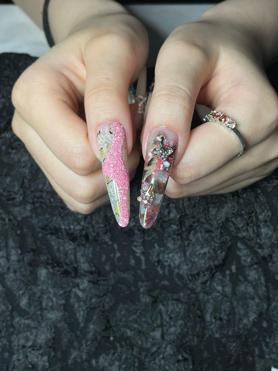 【💅🏻34172】这辈子都喜欢ab款🥰请欣赏和美甲师奋战了七个小时的成果 