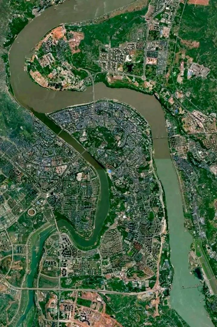 四川省泸州市卫星图