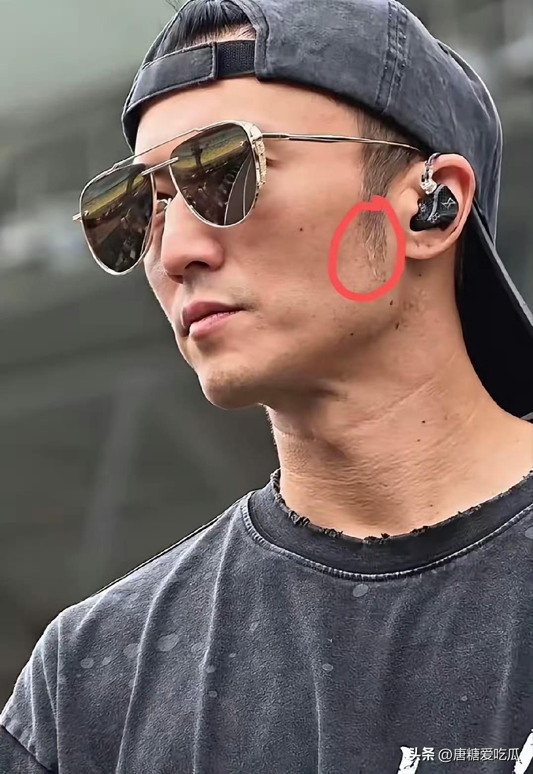 谢霆锋
他鬓角都白了，才46岁有白头发很常见，但是一般都是头侧边开始长白头发，但