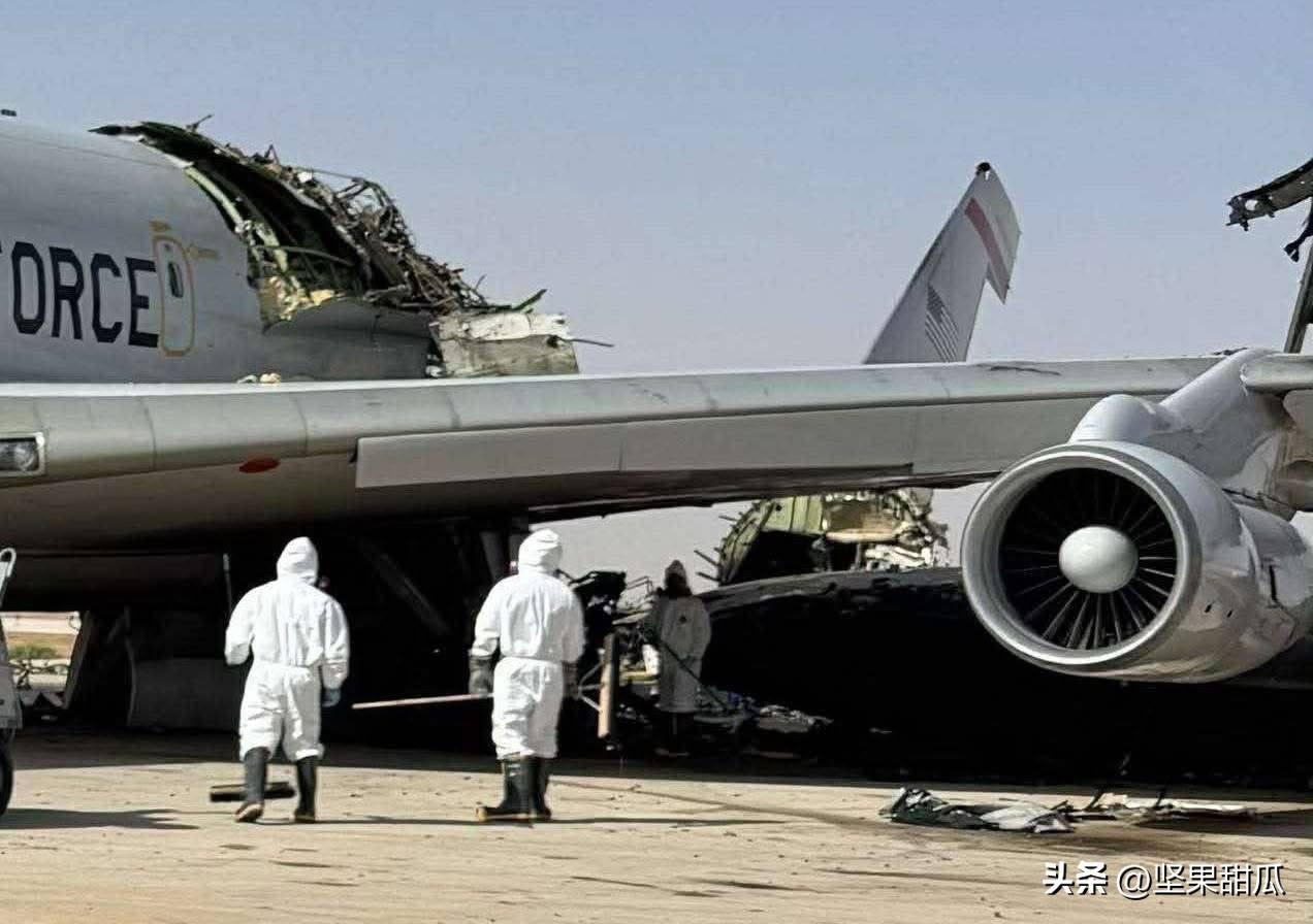 网上流传着一架在苏丹王子空军基地受损的E-3G预警机的照片，该机的尾号与之前部署