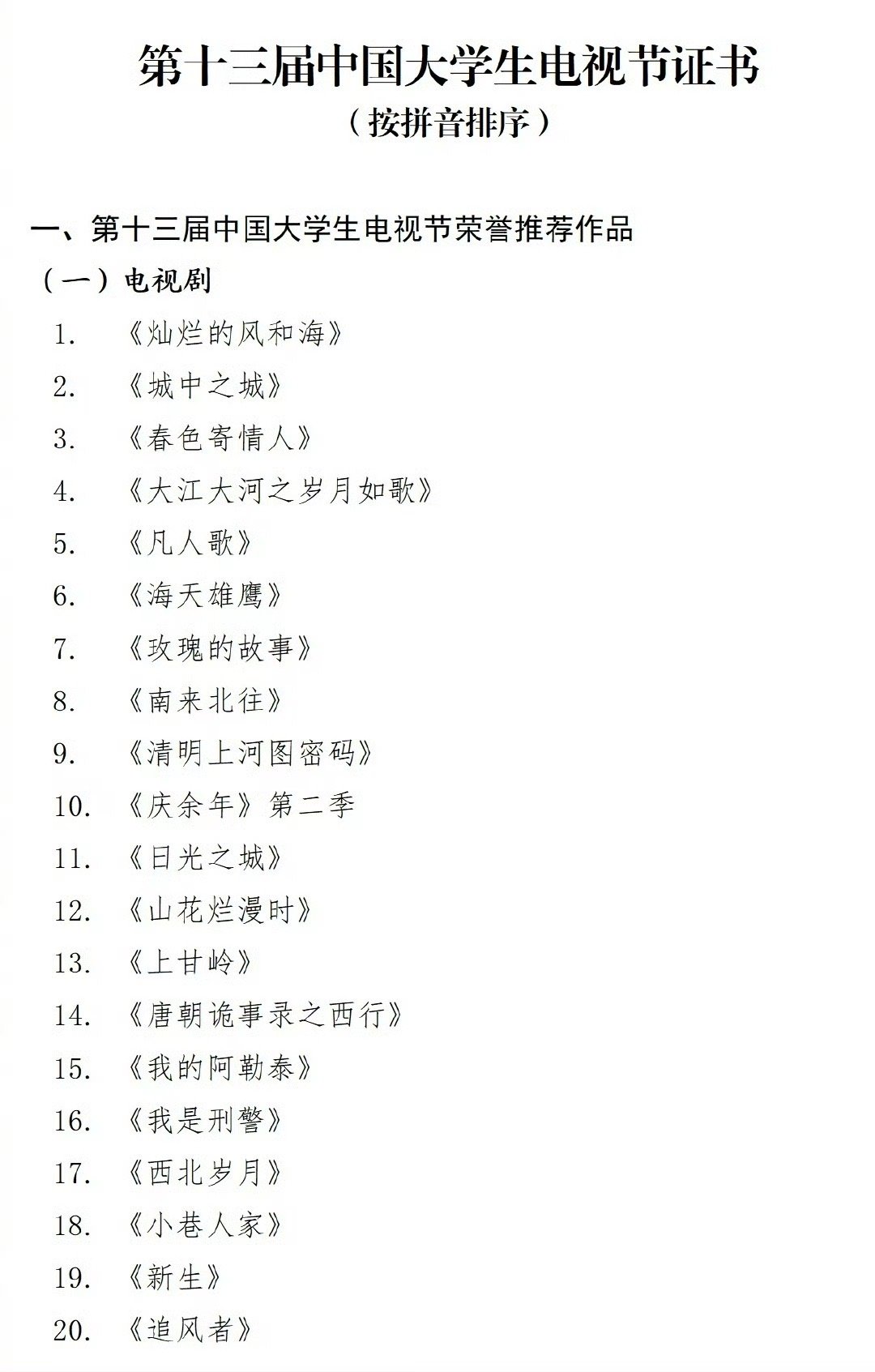 追风者入选大学生电视节荣誉推荐作品 恭喜王一博《追风者》获评第十三届中国大学生电