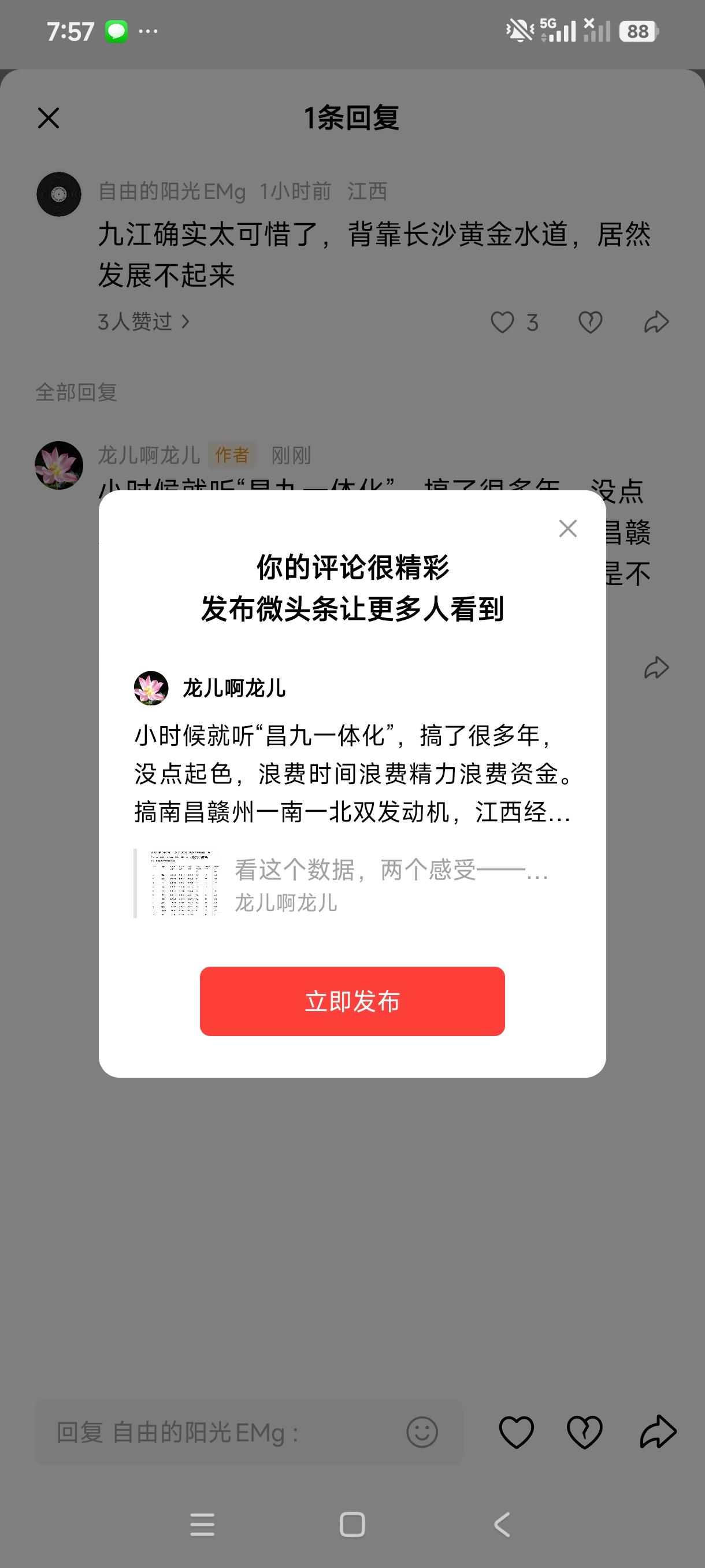 小时候就听“昌九一体化”，搞了很多年，没点起色，浪费时间浪费精力浪费资金。搞南昌