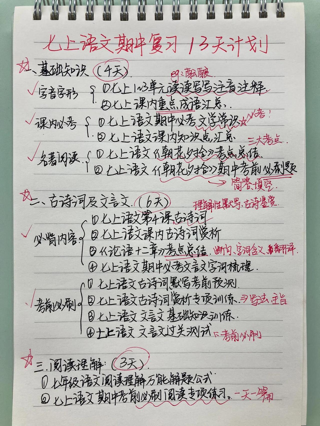 #初一的数学该怎么提分?# 能让初一学生成绩暴涨的期中复习规划