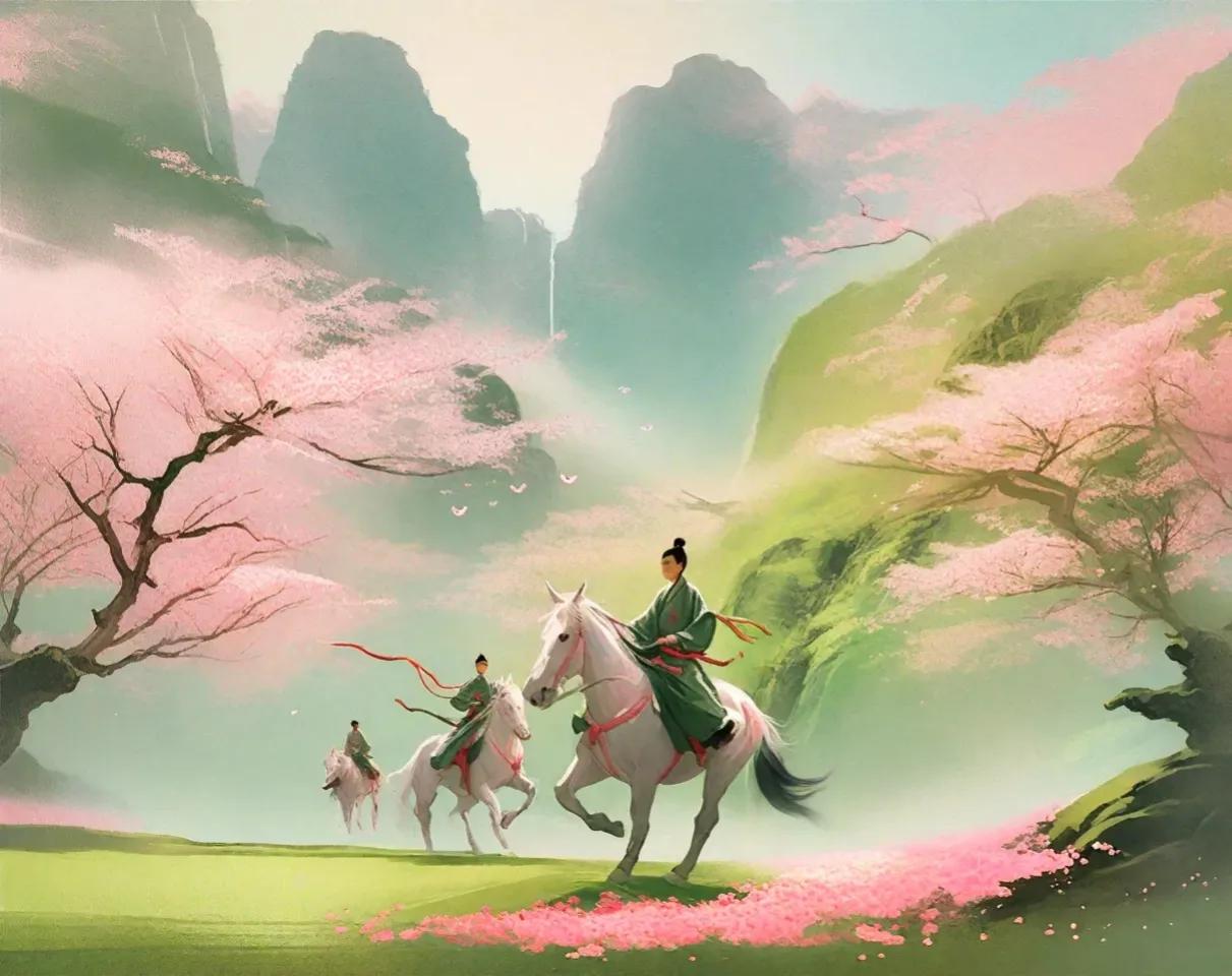 兴酣落笔摇五岳，诗成笑傲凌沧洲。——李白《江上吟》
【释义】我诗兴浓烈之时，落笔