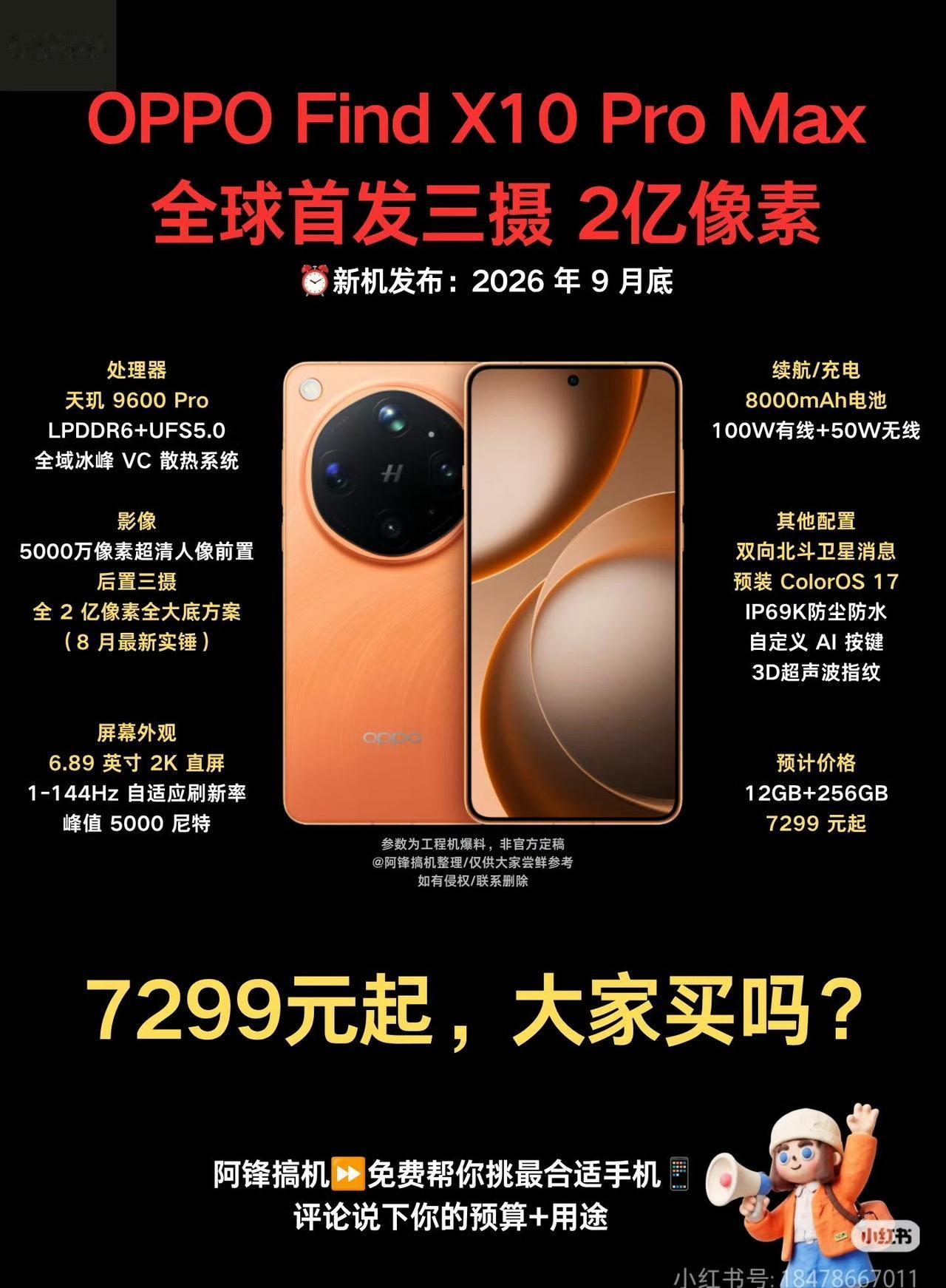 刚在小🍠上看到这么个【剧透图】，当然，如果真是这配置，估计 10ultra 也