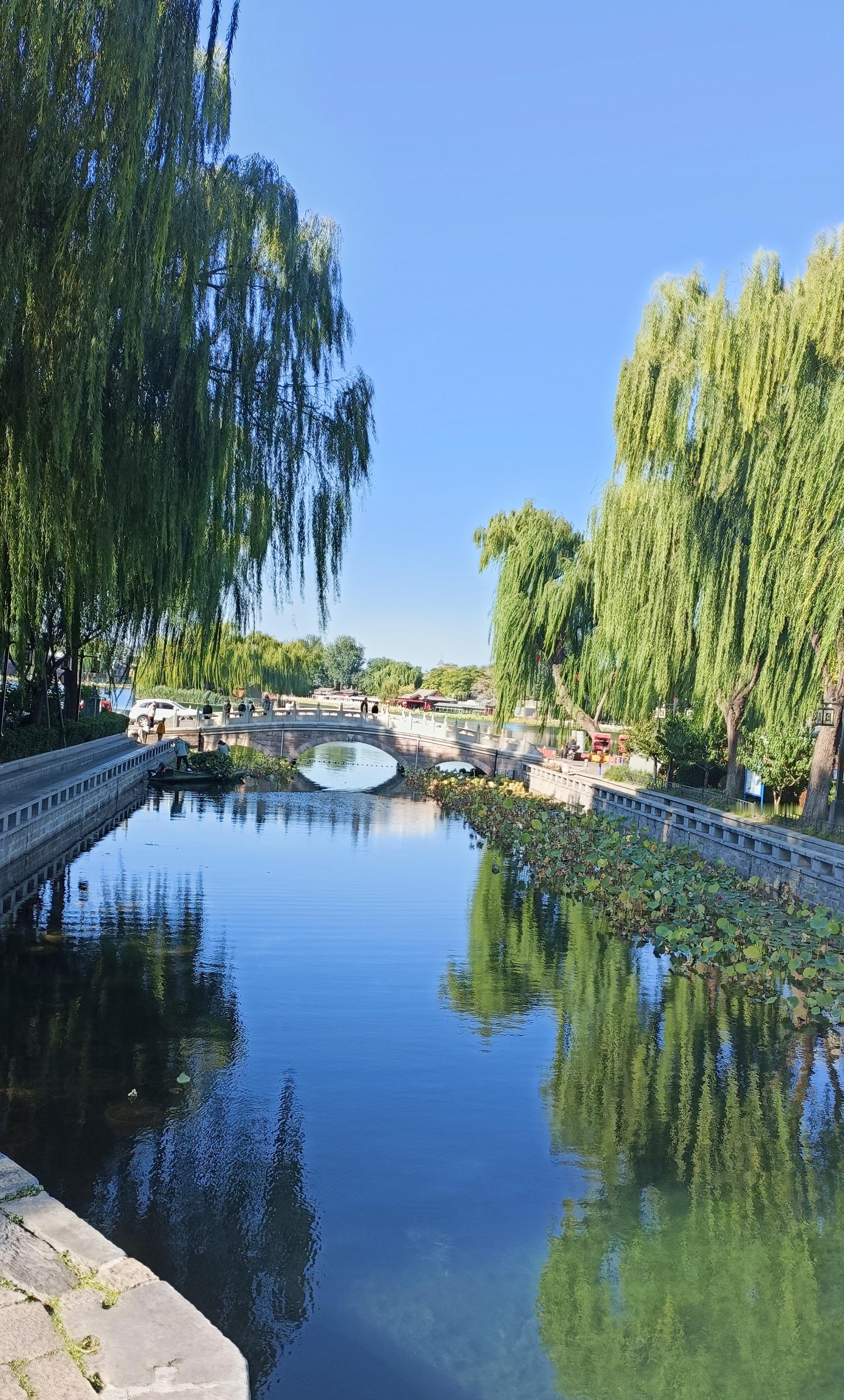 终于尝到豆汁了，在什刹海10块钱买的，后来才发现在里面一点的巷子只要3块。豆汁给