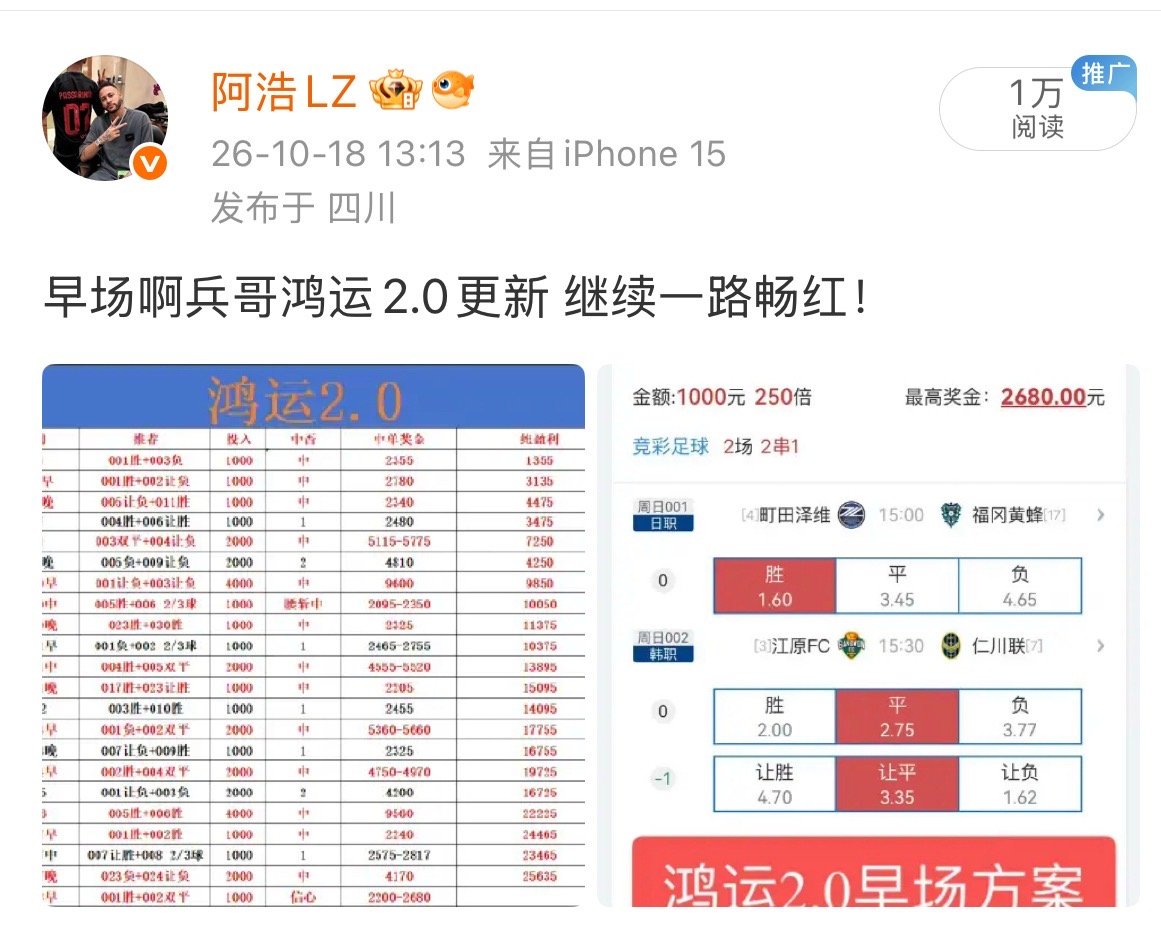 不负众望 早场鸿运继续带领大家连红拿下，恭喜跟上的朋友🎉🎉 ​​​