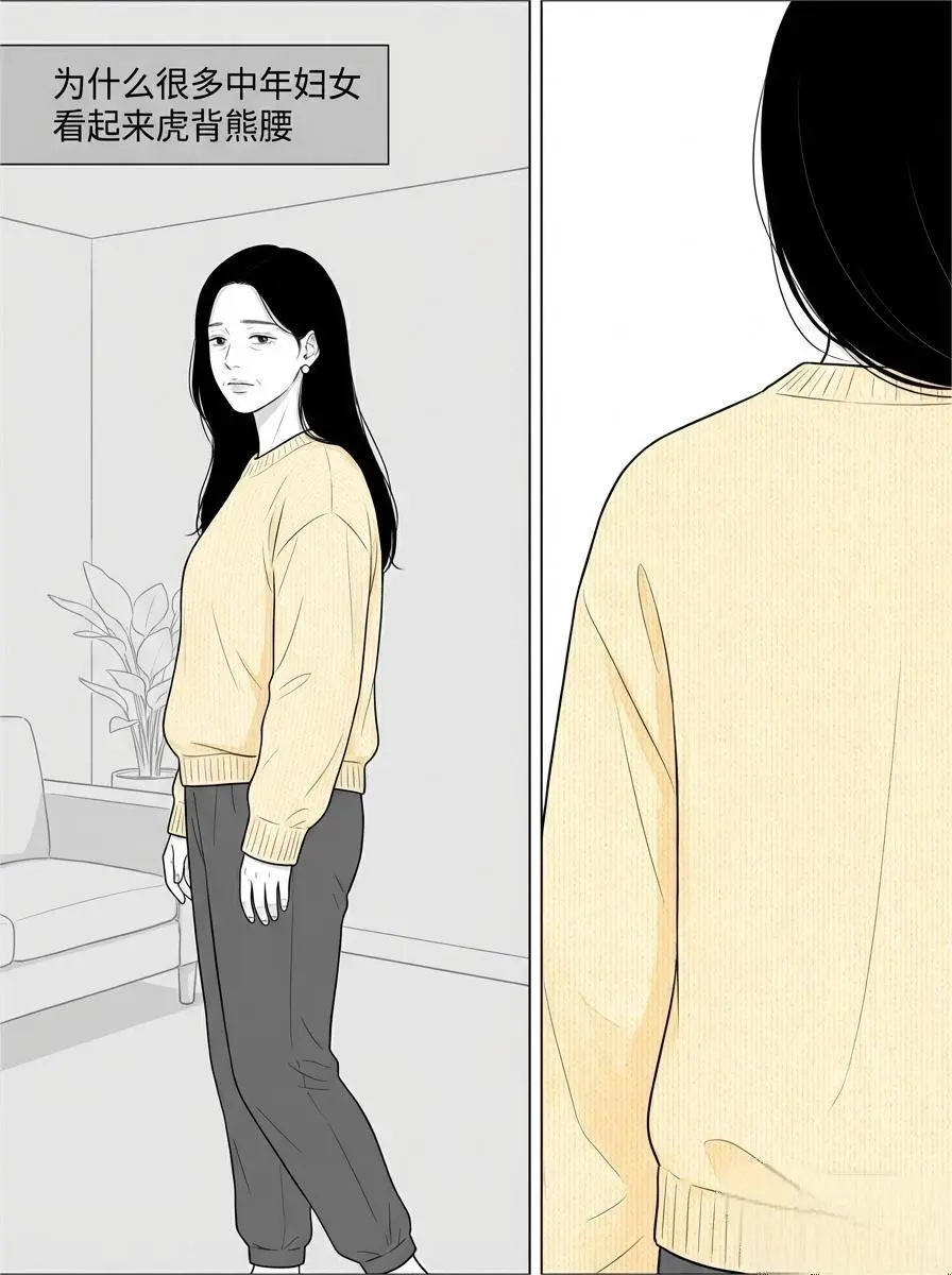 为什么很多中年妇女看起来虎背熊腰！