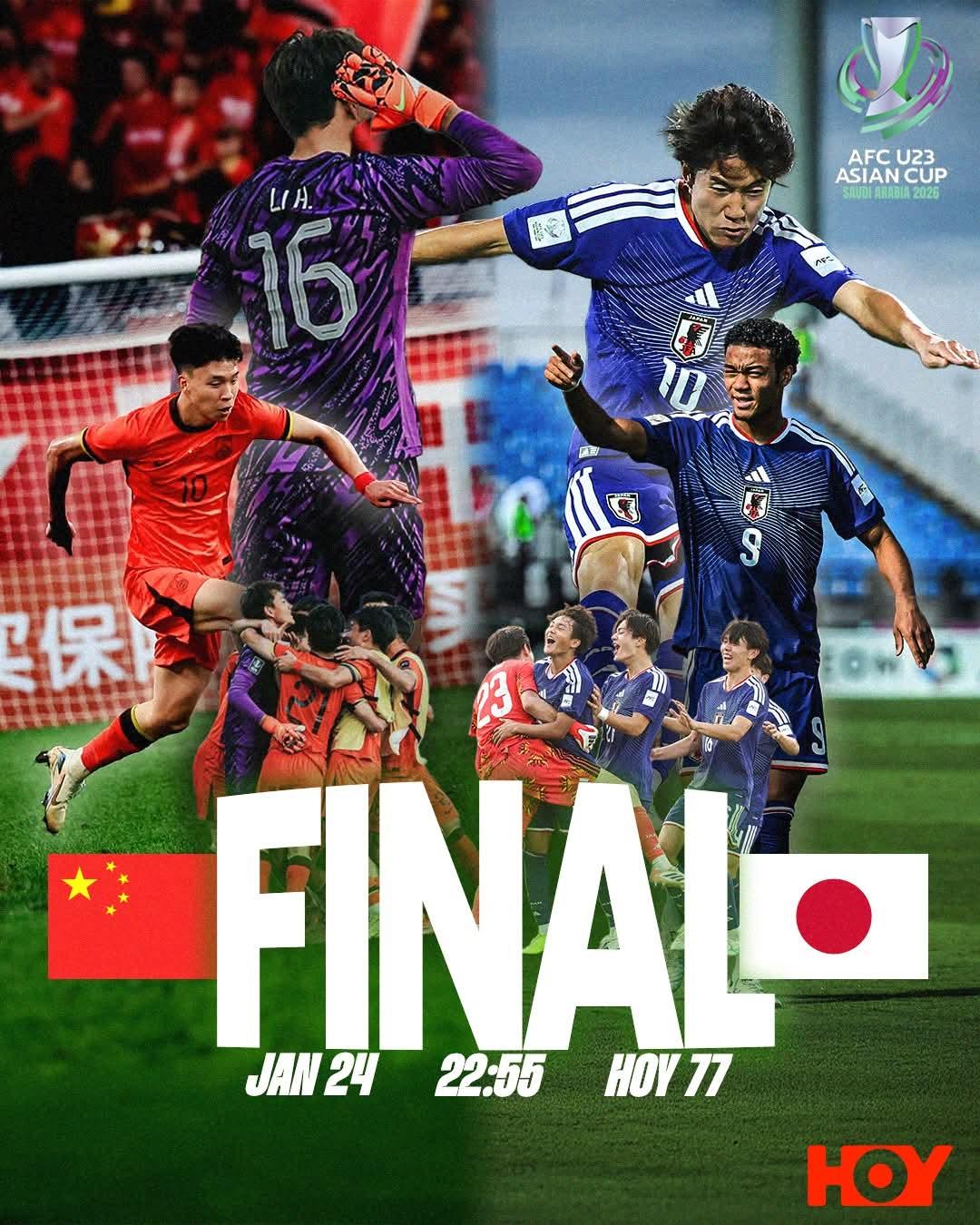 【U23亚洲盃｜今晚11时！中国队决战日本!一起支持国家队】

今天（24日）2