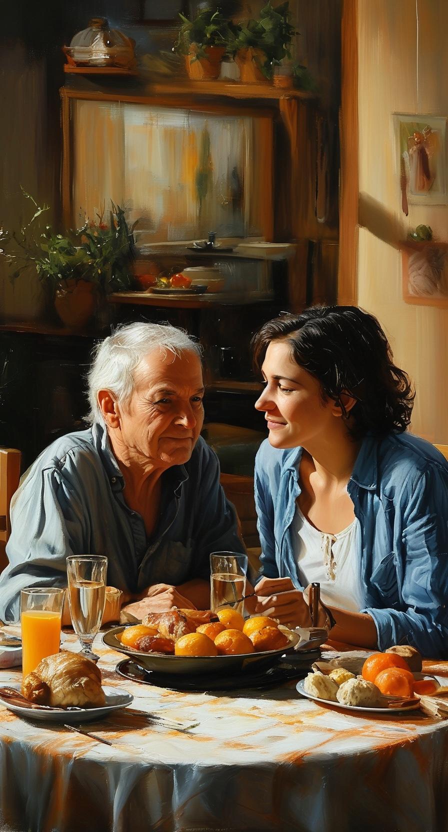 太暖心了！男子带着老母亲去饭店吃饭，饭店老板端了一盘鱼过来，男子连忙说上错了，自