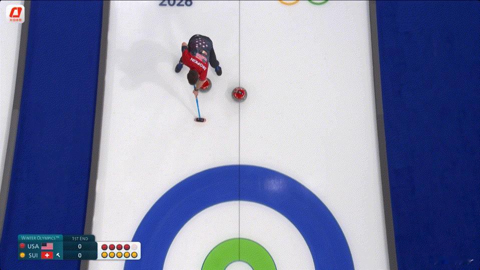 【奥运冰壶】美国混双很美的抢旋 