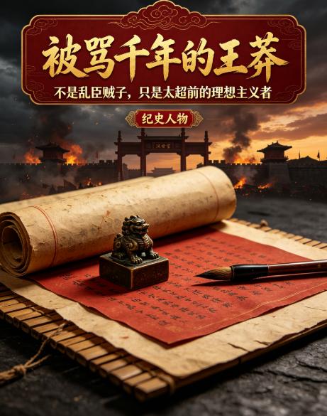 很多人从小听的历史，都把王莽定义为：篡汉奸臣、虚伪小人、祸乱天下的罪人。
但翻开