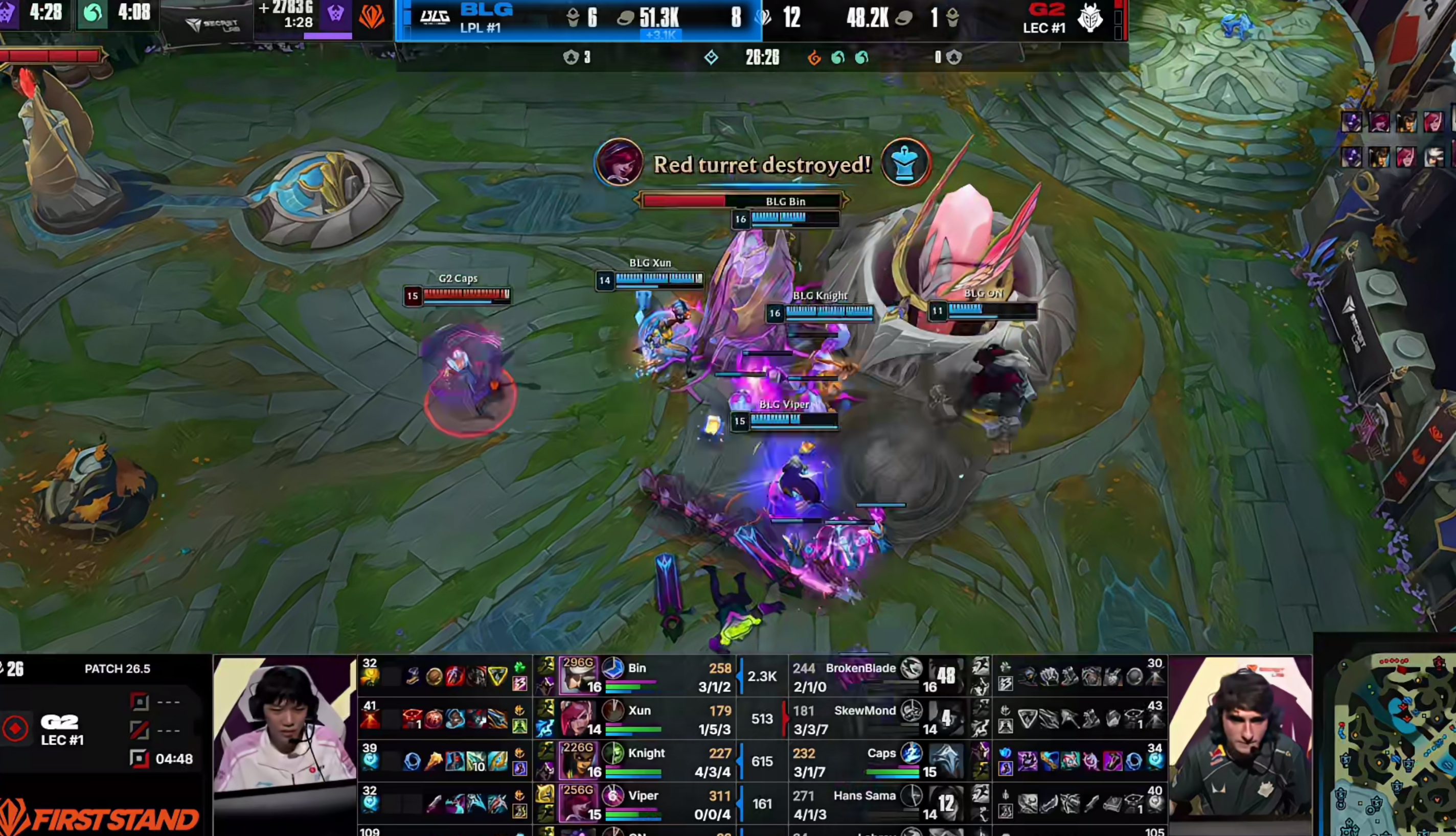 恭喜BLG！Bin哥你就是世一上！G2对战BLG BLG夺冠