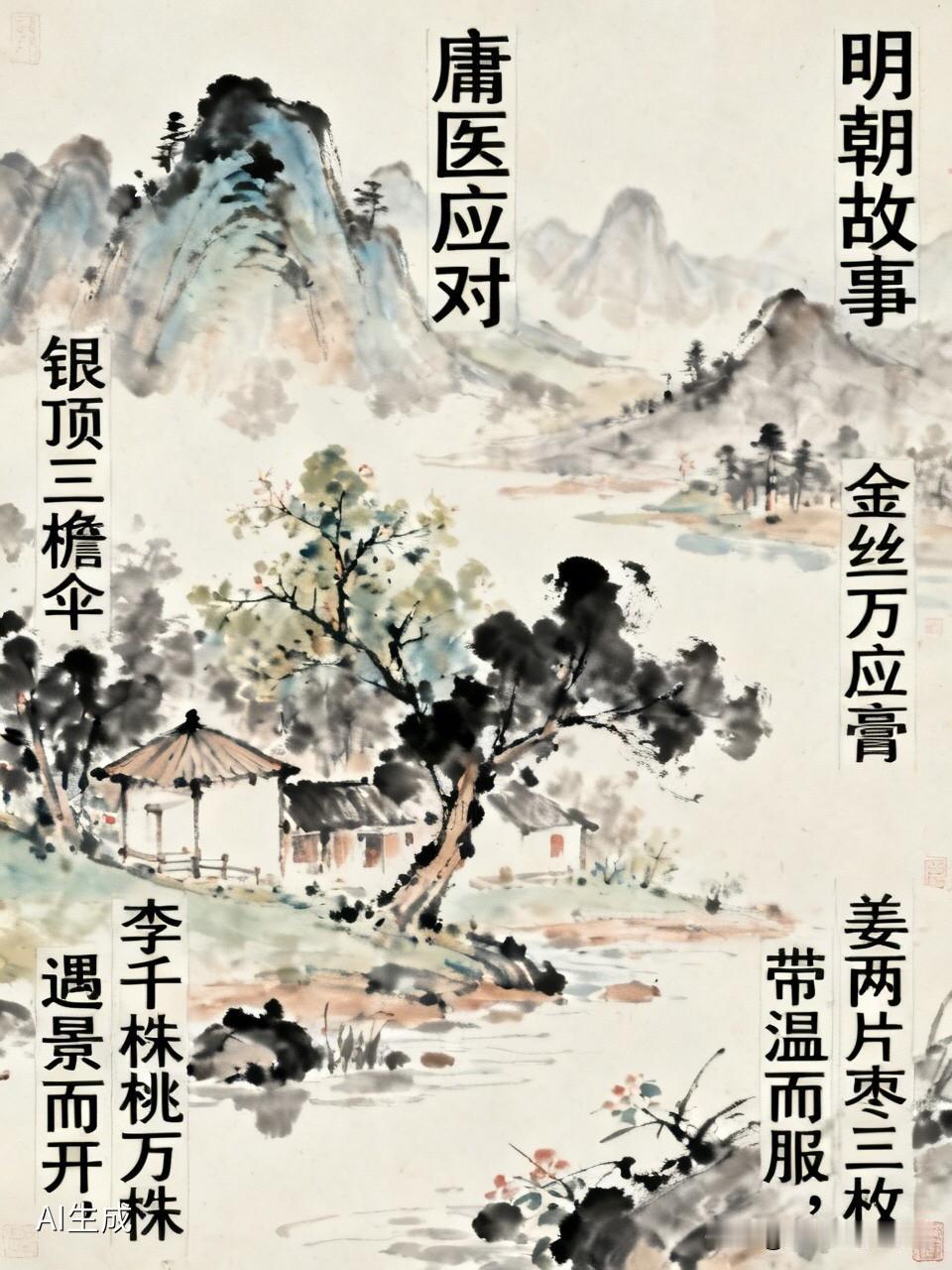 开心一刻《庸医应对》：
      明朝时，有个庸医医死了人，被绑拿到官府，庸医