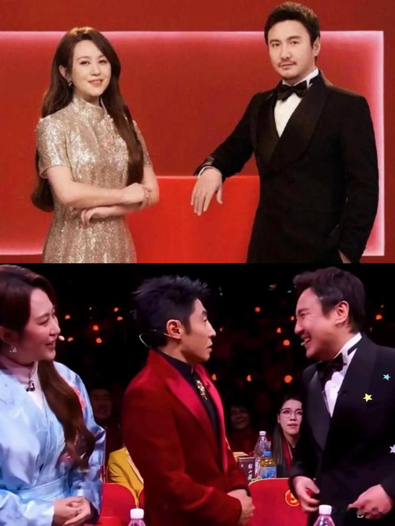 在春晚舞台上的那一句仅8字的串场词里。别再闭眼尬吹“这是喜剧效果”了，观众的眼睛