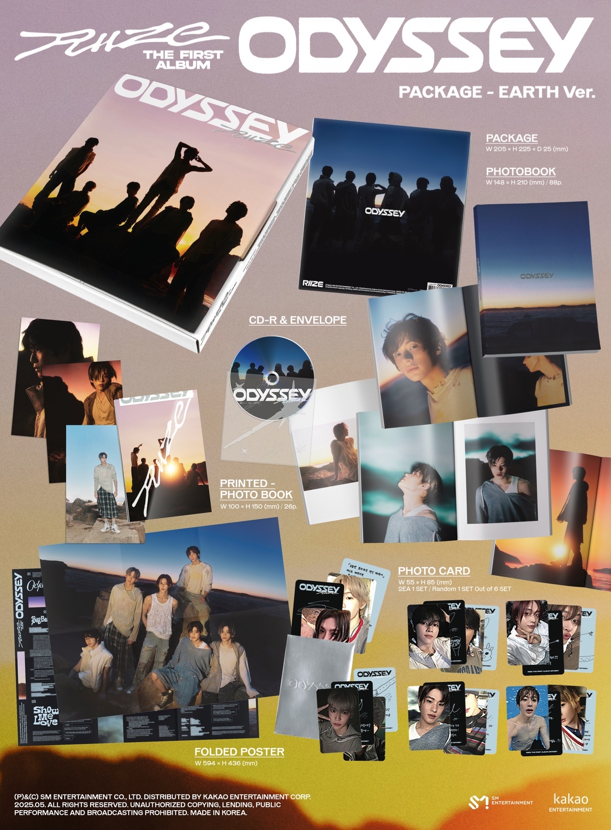 RIIZE The 1st Album《ODYSSEY》专辑细节 ​​​