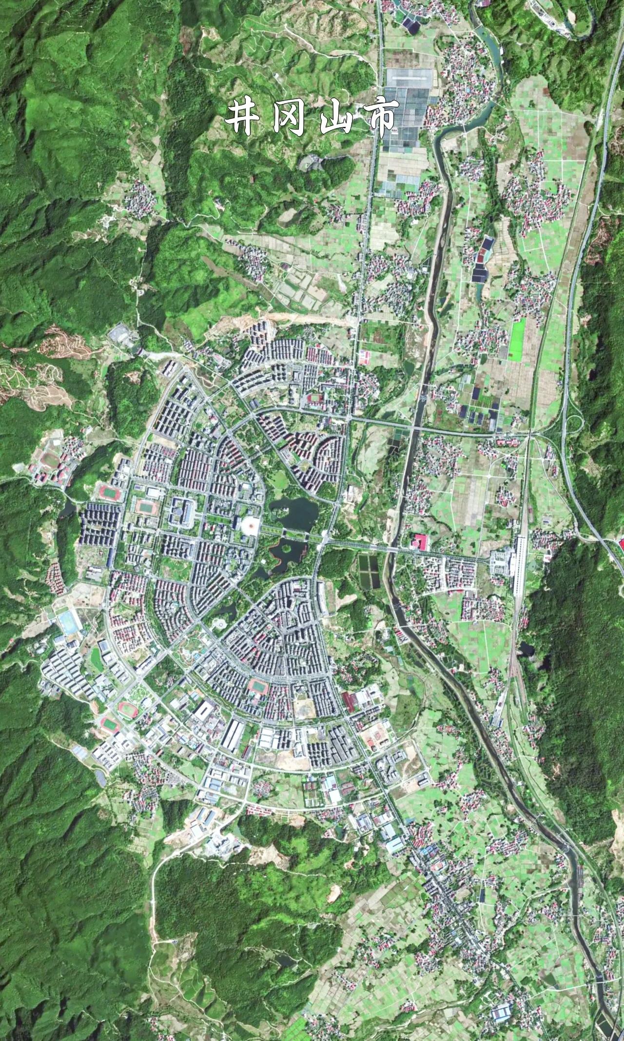 江西省井冈山市高清卫星图