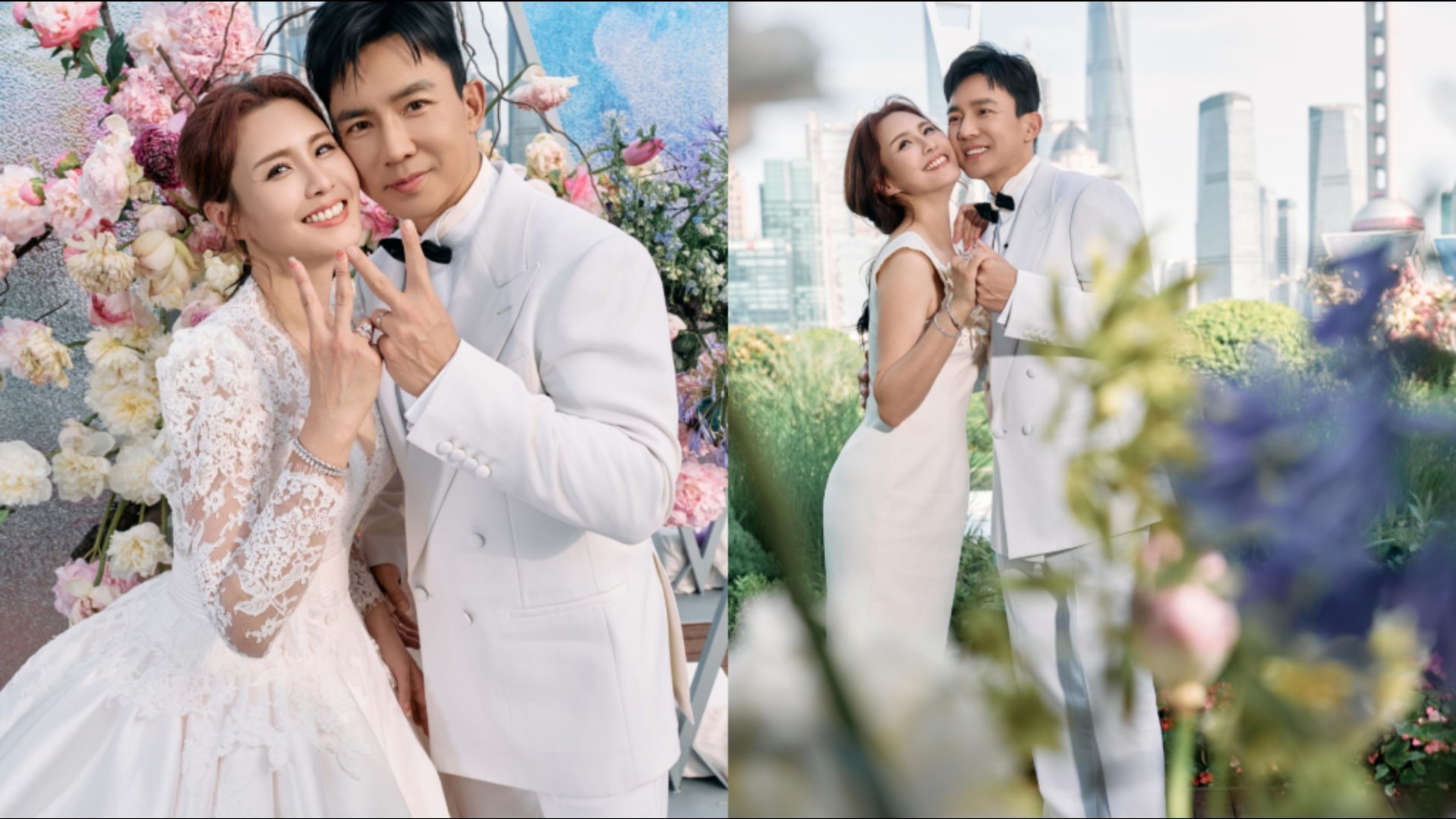 刘畊宏王婉霏18周年婚纱照 18年岁月沉淀，婚纱照里两人笑容依旧明媚。花团簇拥中