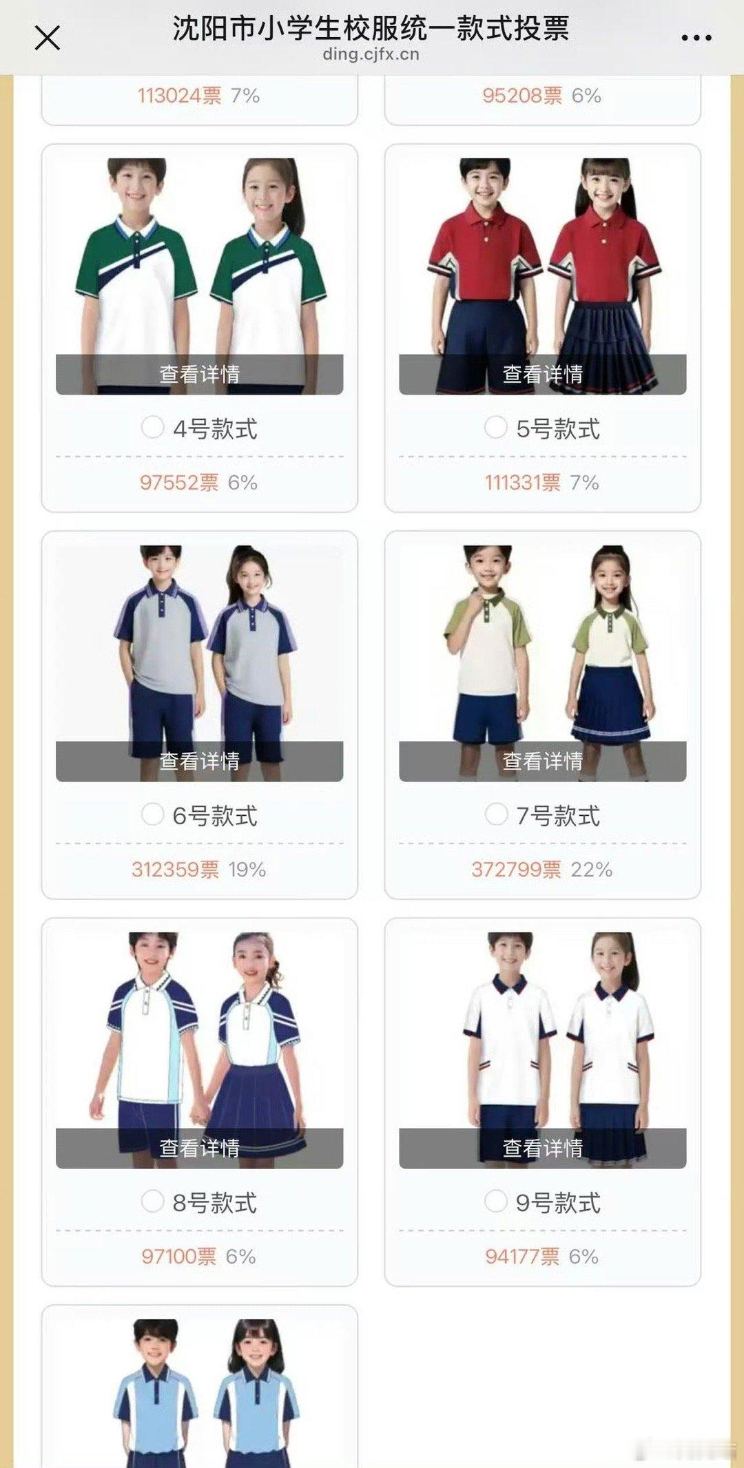 沈阳小学生校服投票虽然我知道大家都是为小女孩好，但是人家小女孩想穿啥是由她们自己