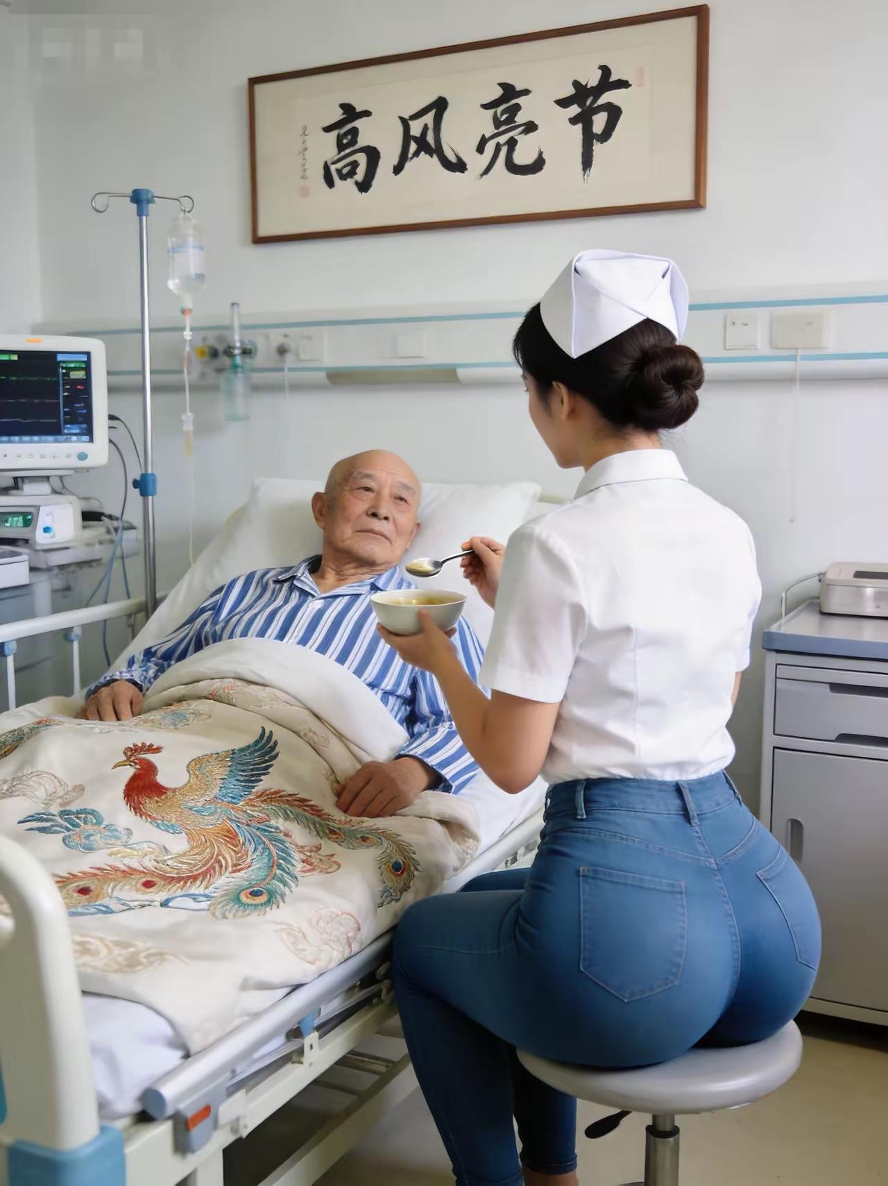 级别不低吧？
享受到如此呵护，不是一般的人，也不是一般的家庭，看神采有一定级别，