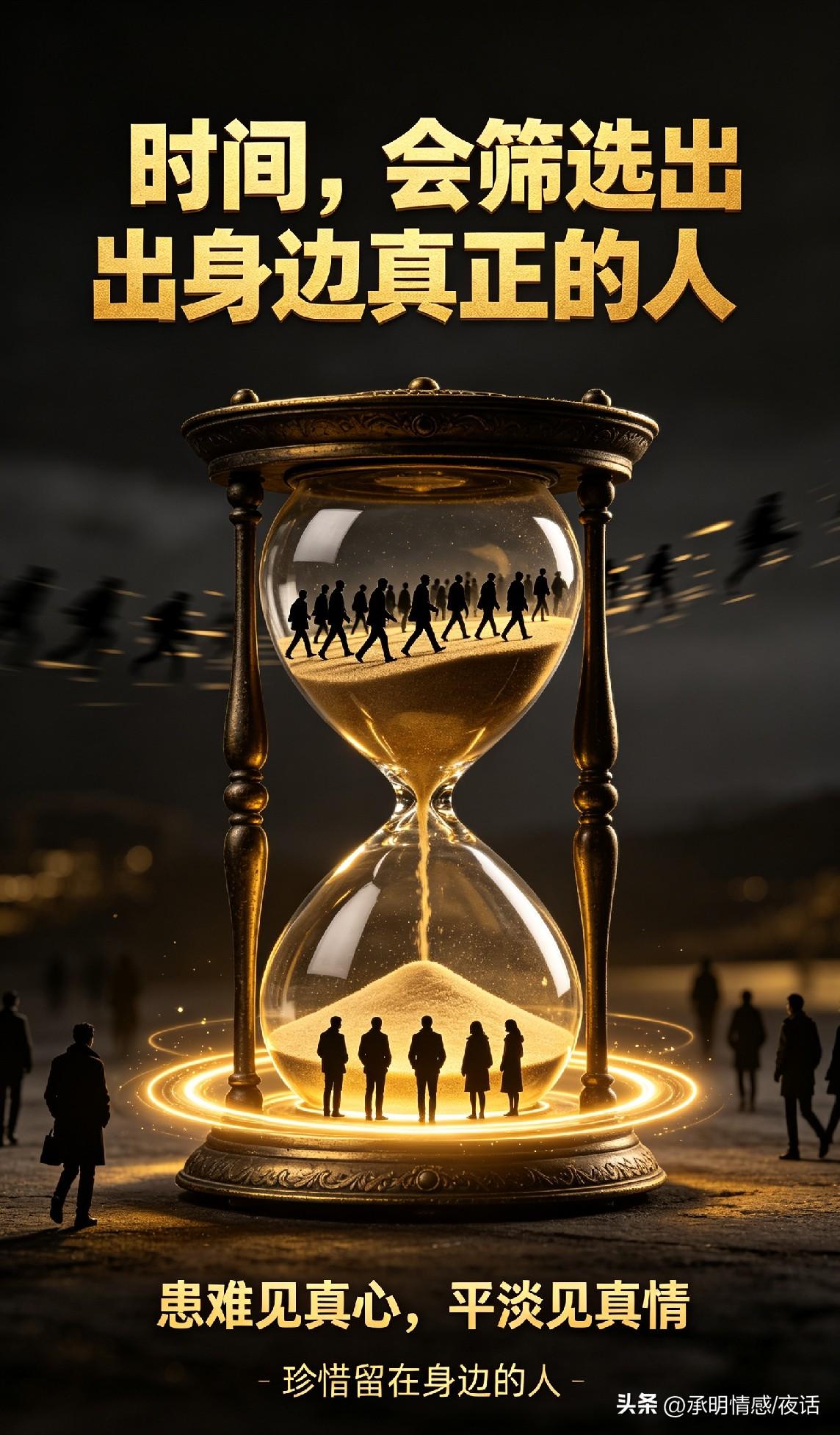 时间会留下最真的人，以前总觉得是句鸡汤，直到见过不少走散的人才懂。
十几岁时凑堆