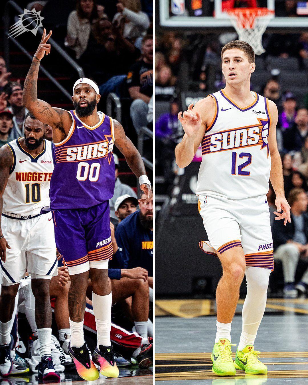 罗伊斯·奥尼尔和科林·吉莱斯皮连续七场比赛各自命中三记及以上三分球，持平NBA现