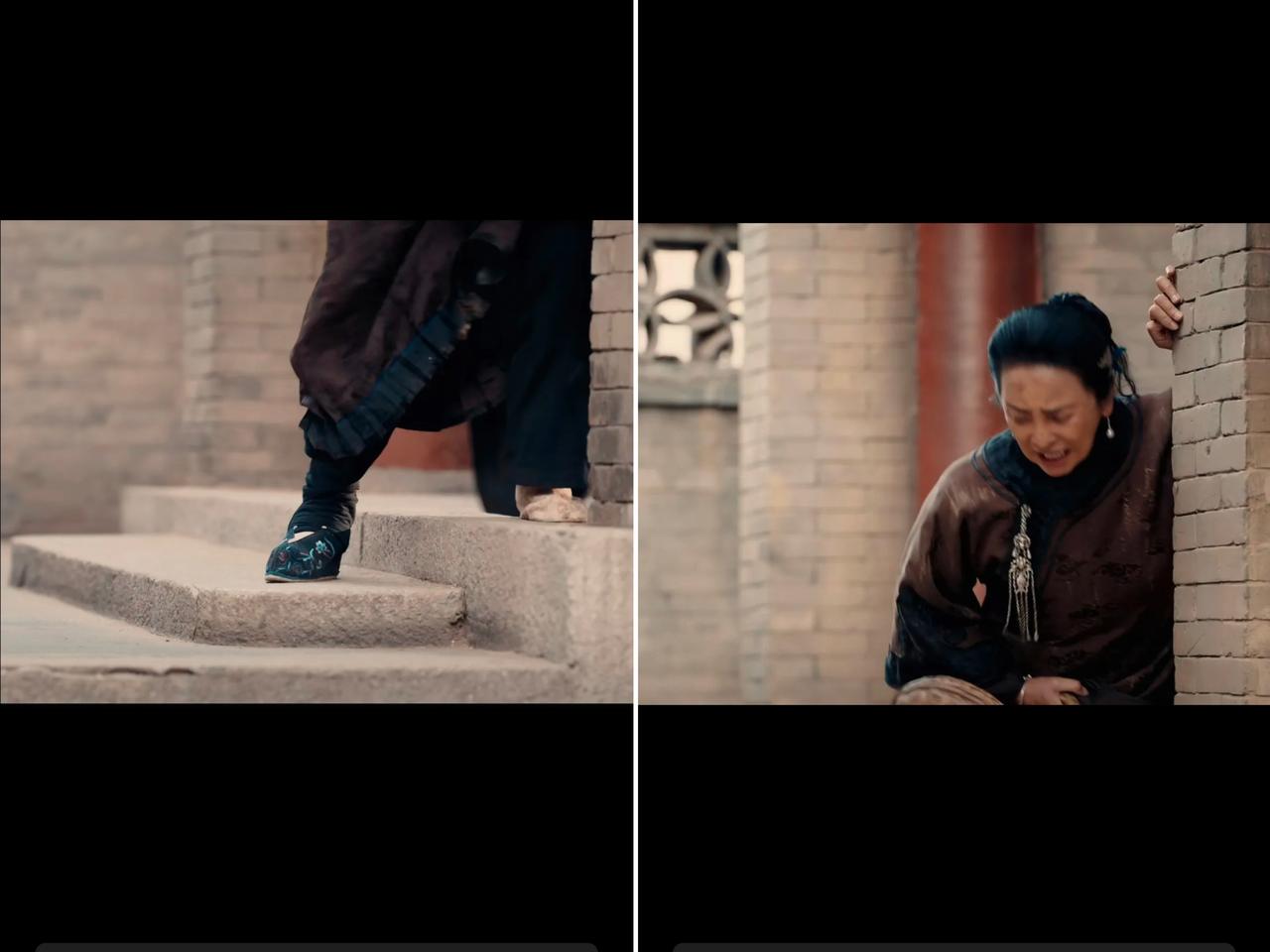 终于明白了！
李勤勤为什么表情浮夸，
行动笨拙，可不是演技差或博眼球，那是因为裹