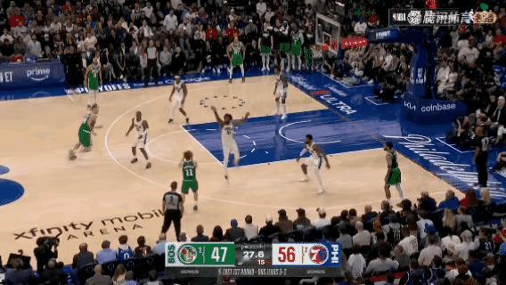 NBA这就是保罗乔治的防守功力！ 一对一单防摁住塔图姆！乔治梦回巅峰 76人3比