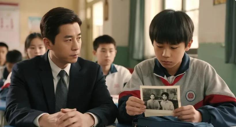 送儿子去重点中学面试，校长竟是我多年前的前男友 。

我攥着儿子地面试资料，手心