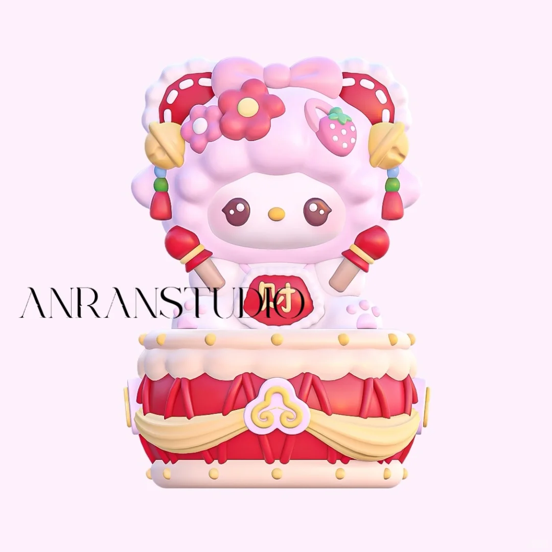 Piano小羊击鼓收纳罐【硅胶模具】