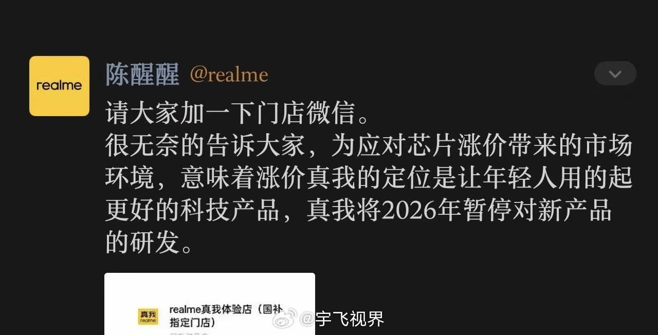 真我 暂停新机研发内存芯片价格涨得这么猛，有些厂家手机真是"卖一台亏一台"的节奏