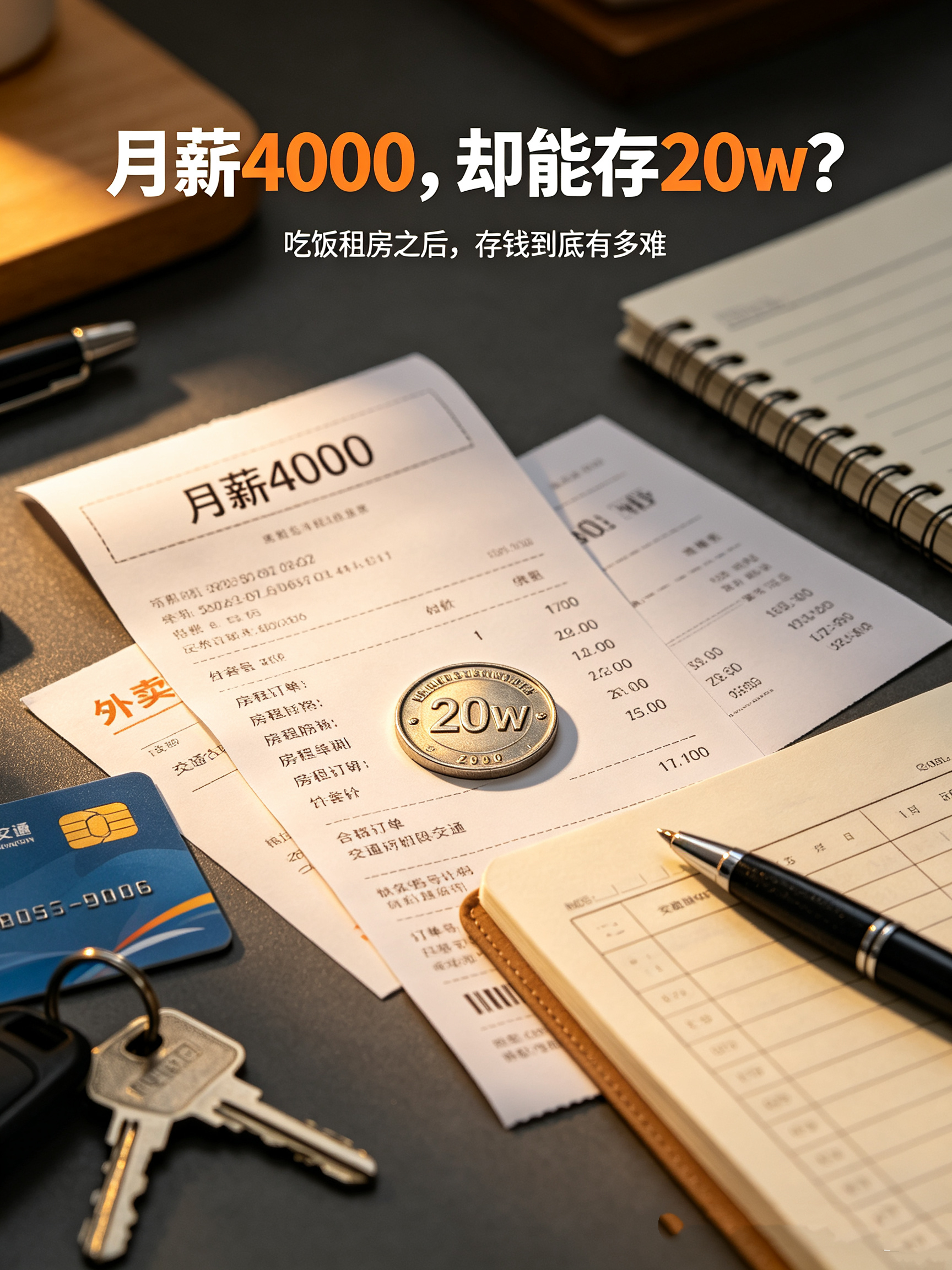 月薪4000存款20w月薪4000块，却能存20w？看到这个我只能说太厉害了..