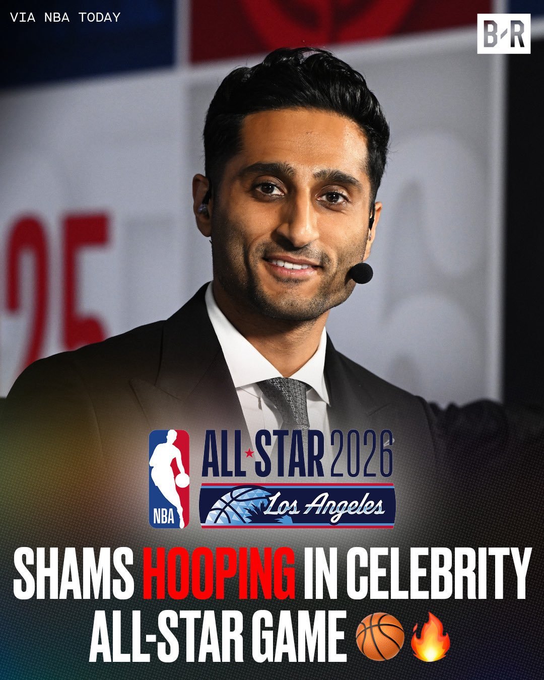 Shams将参加今年的名人赛，他球技还不错的nba