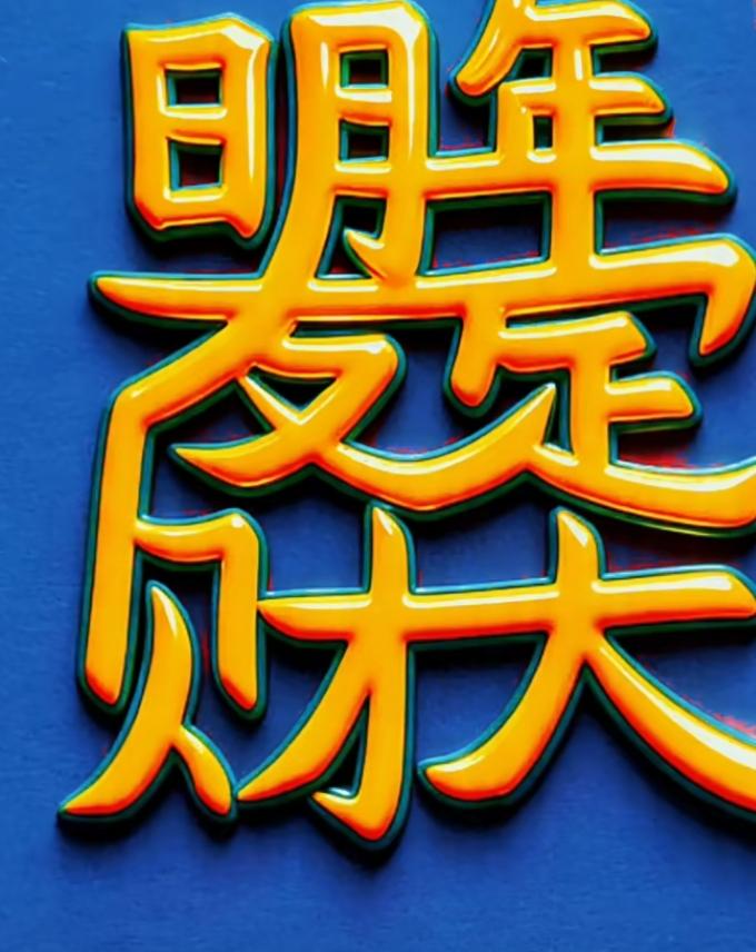 这字写得真带劲，颜色亮眼！挑战高难度，能认识这句话的不多。谁能读出这几个字？字越