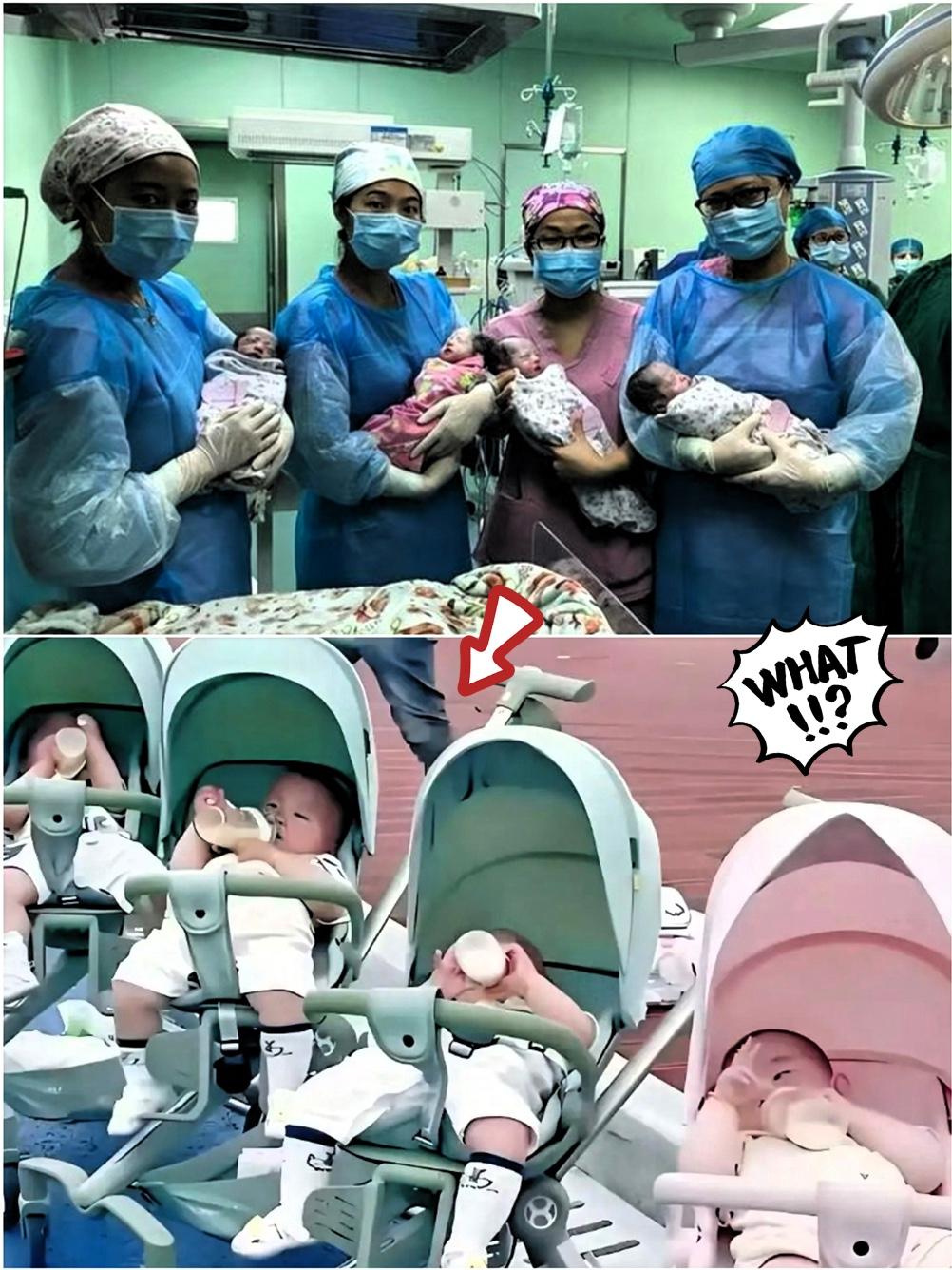 上海这哥们儿彻底火了！
产房外求三女一男，
结果一开盲盒直接炸场，当场差点站不稳