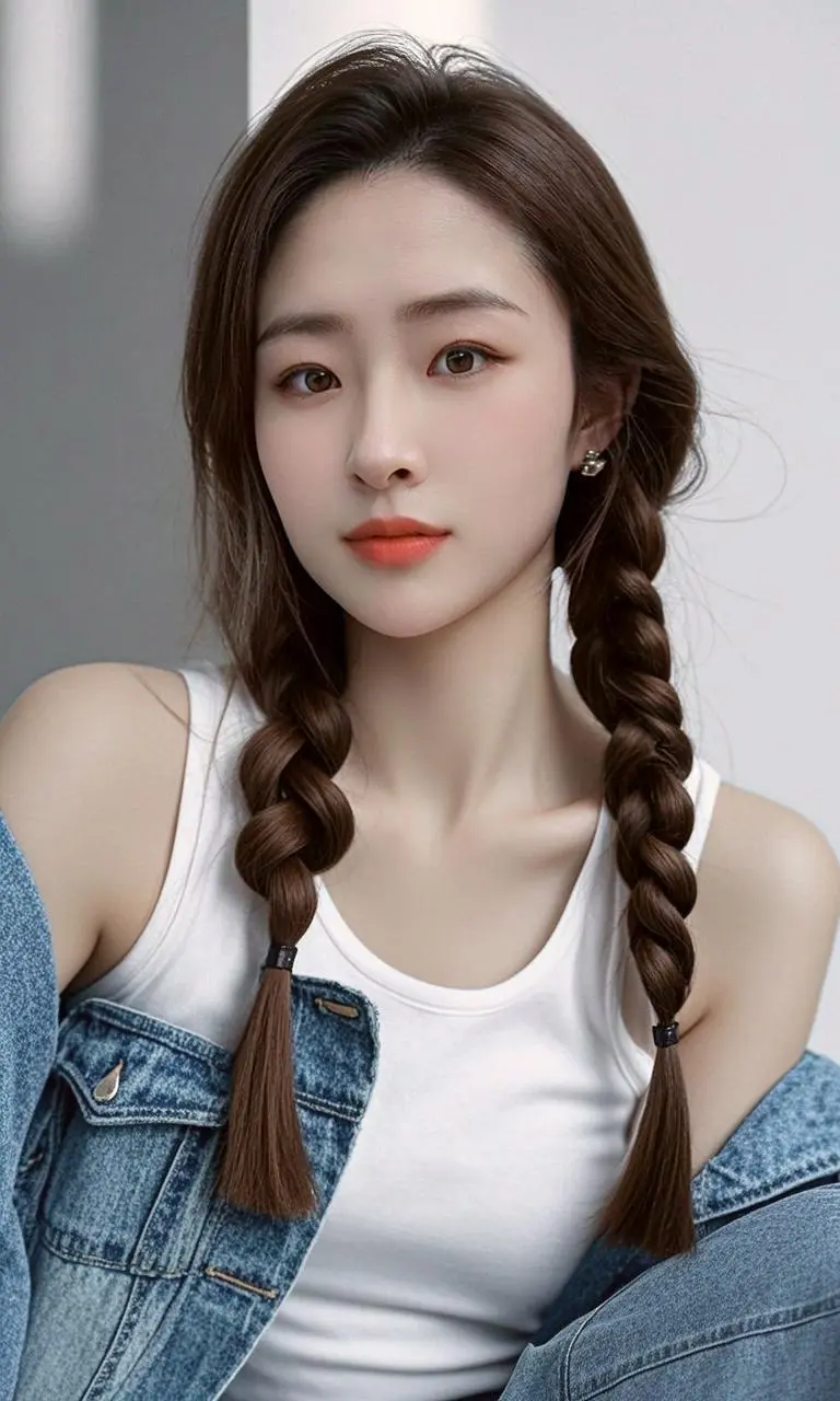 麻花辫的温柔，一般人驾驭不了的麻花辫，我也来试试🤣🤣