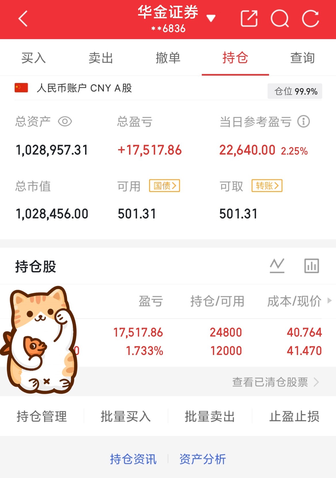 挑战60做到200（第23天）目前资金：1028957当日参考盈亏：+22640