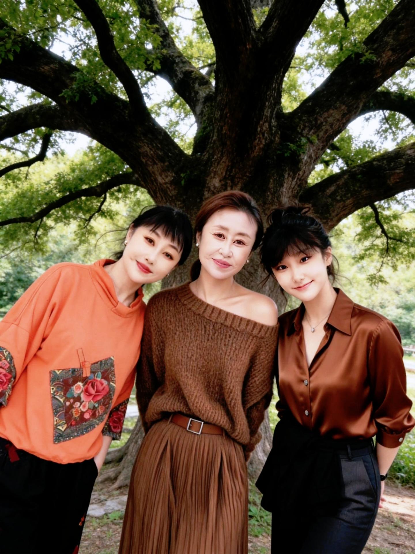 AI树下合影