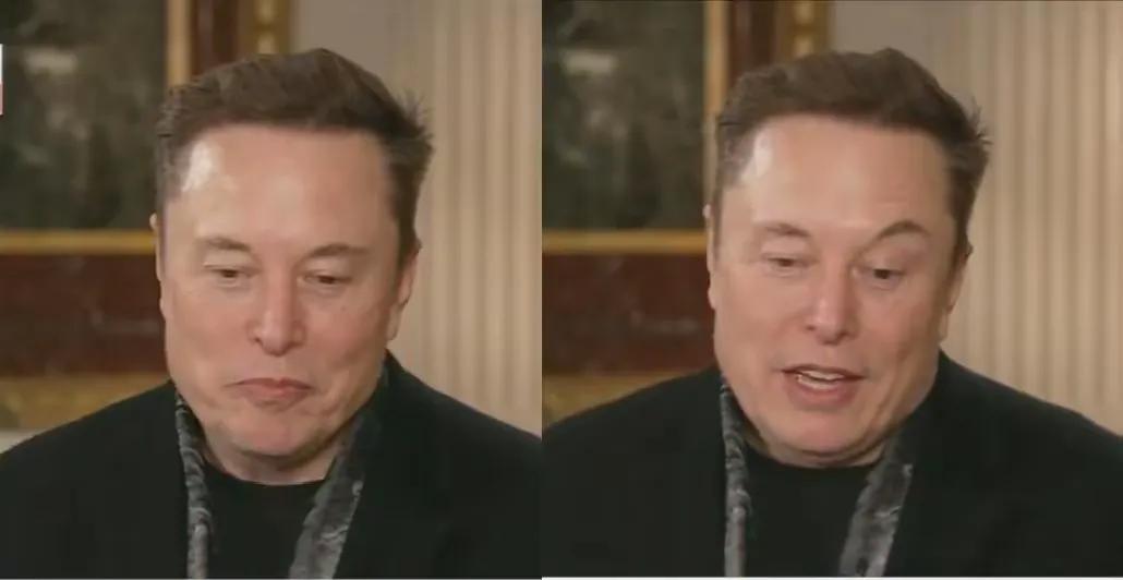 今天看到当地时间3月10日马斯克接受福克斯新闻采访的视频，看到马斯克几欲落泪。