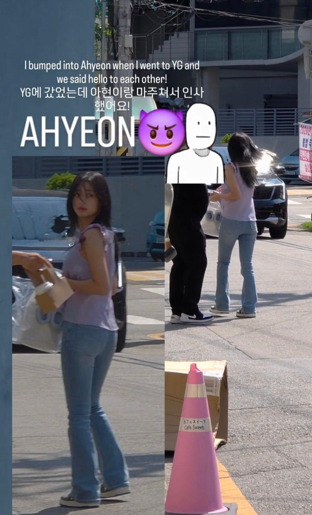 OP3天前去YG的时候偶遇了雅贤，还互相打了招呼！©x 