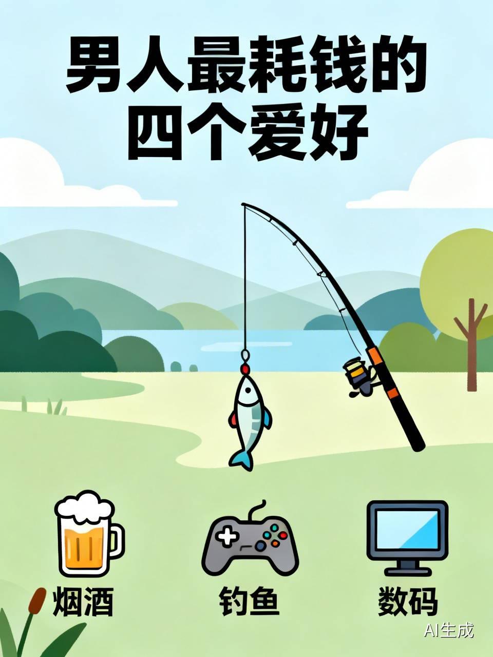 男人最耗钱的四个爱好
       不少人买菜专挑特价，衣服穿两三年都舍不得换，