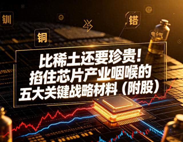 比稀土还要珍贵！掐住芯片产业咽喉的五大关键战略材料（附股）