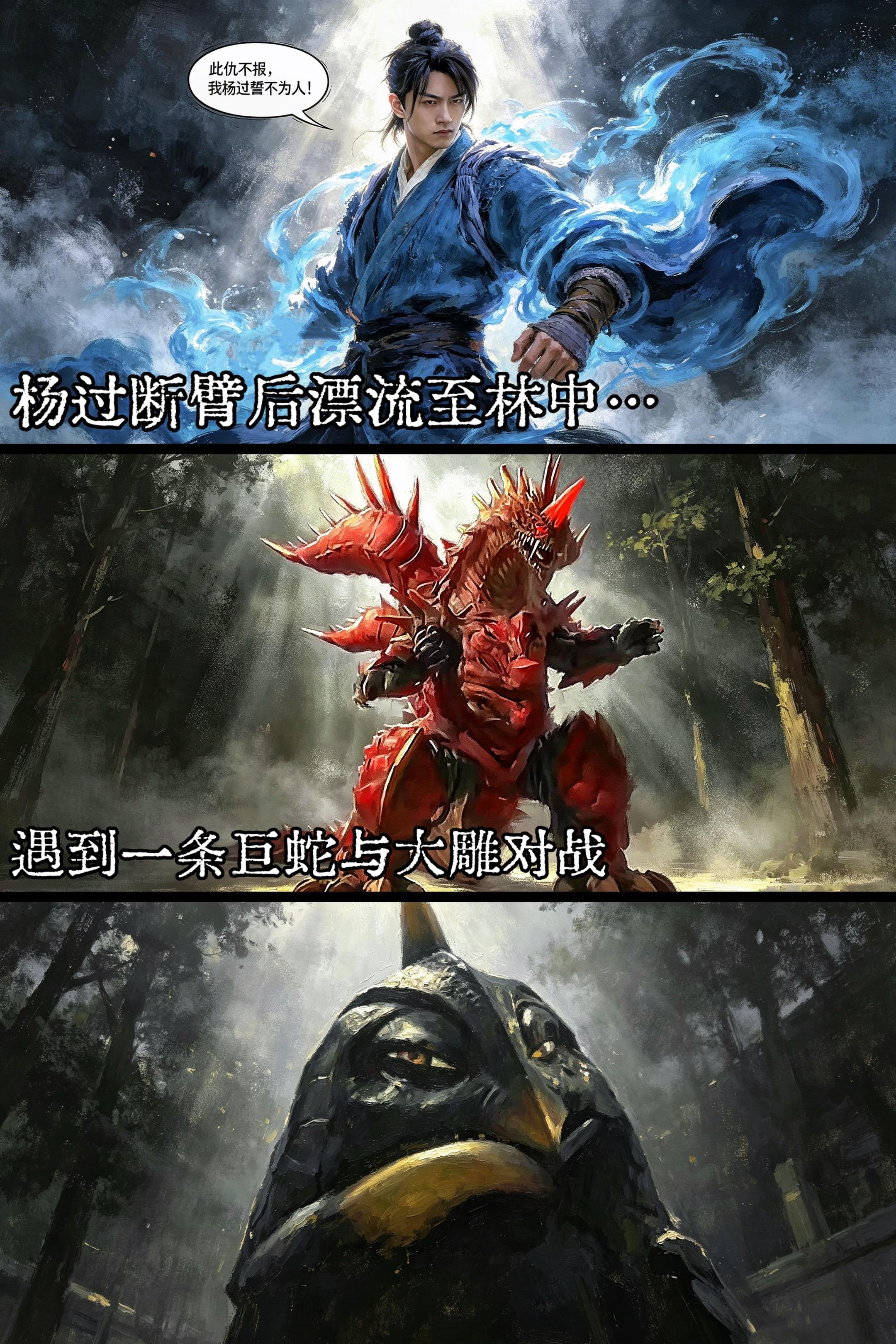 【前传第一集】杨过与雕兄的初相遇。