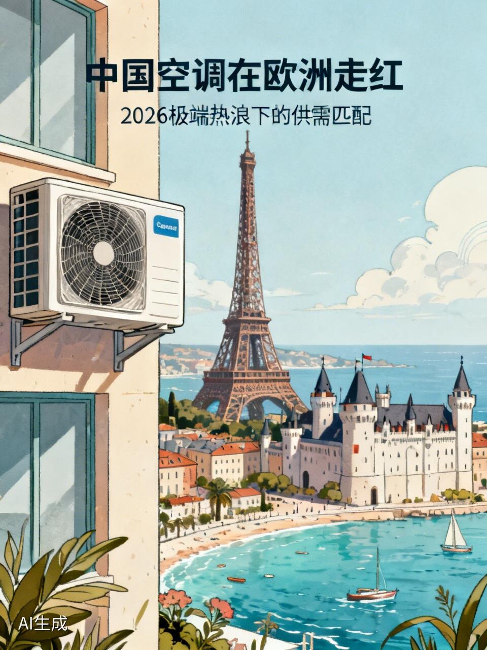中国空调在欧洲走红，是2026年极端热浪下供需精准匹配的标志性外贸现象，背后是中