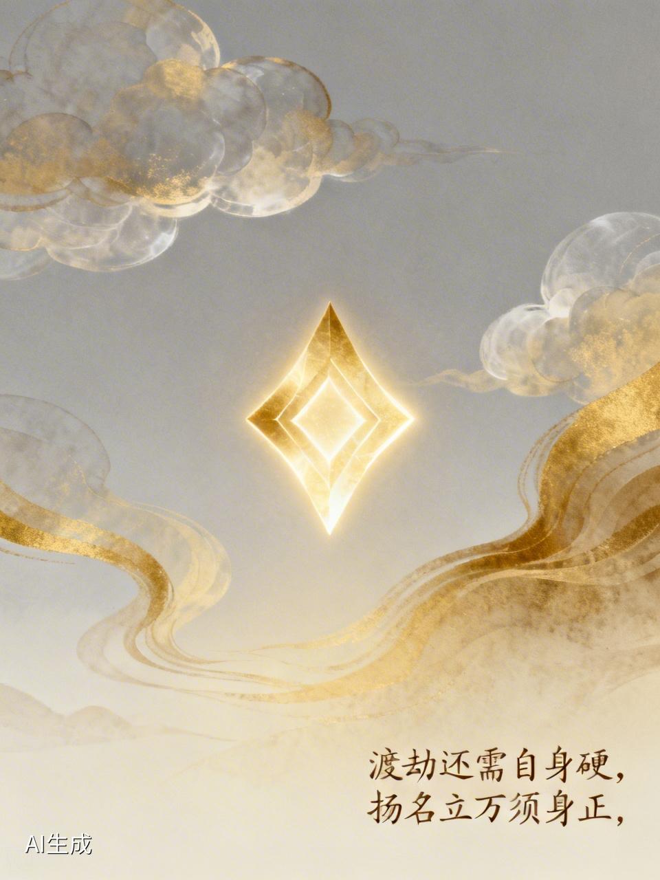 渡劫还需自身硬，
扬名立万须身正。