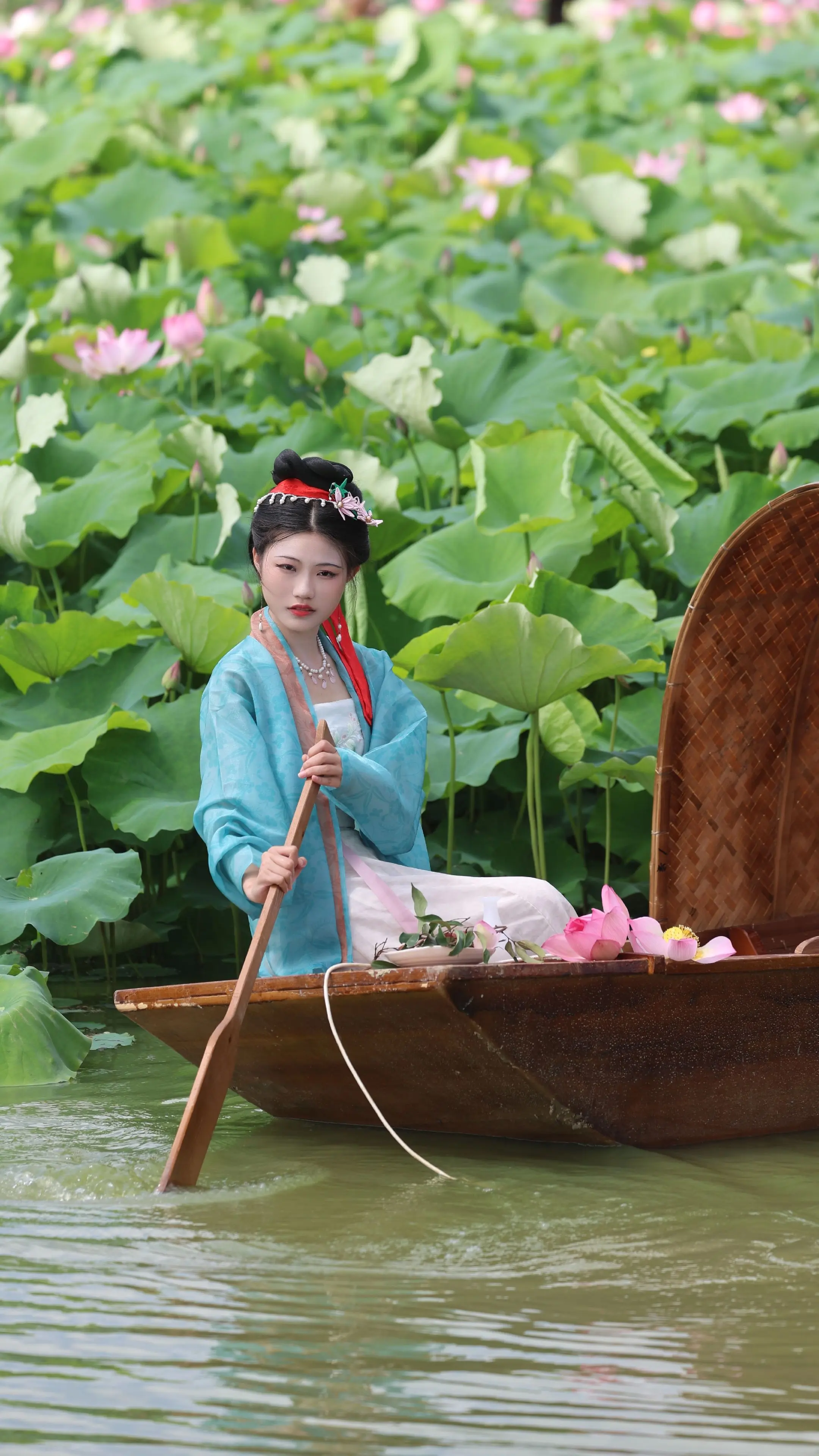 国风赏花季 夏天总要来拍次荷花吧 古风摄影