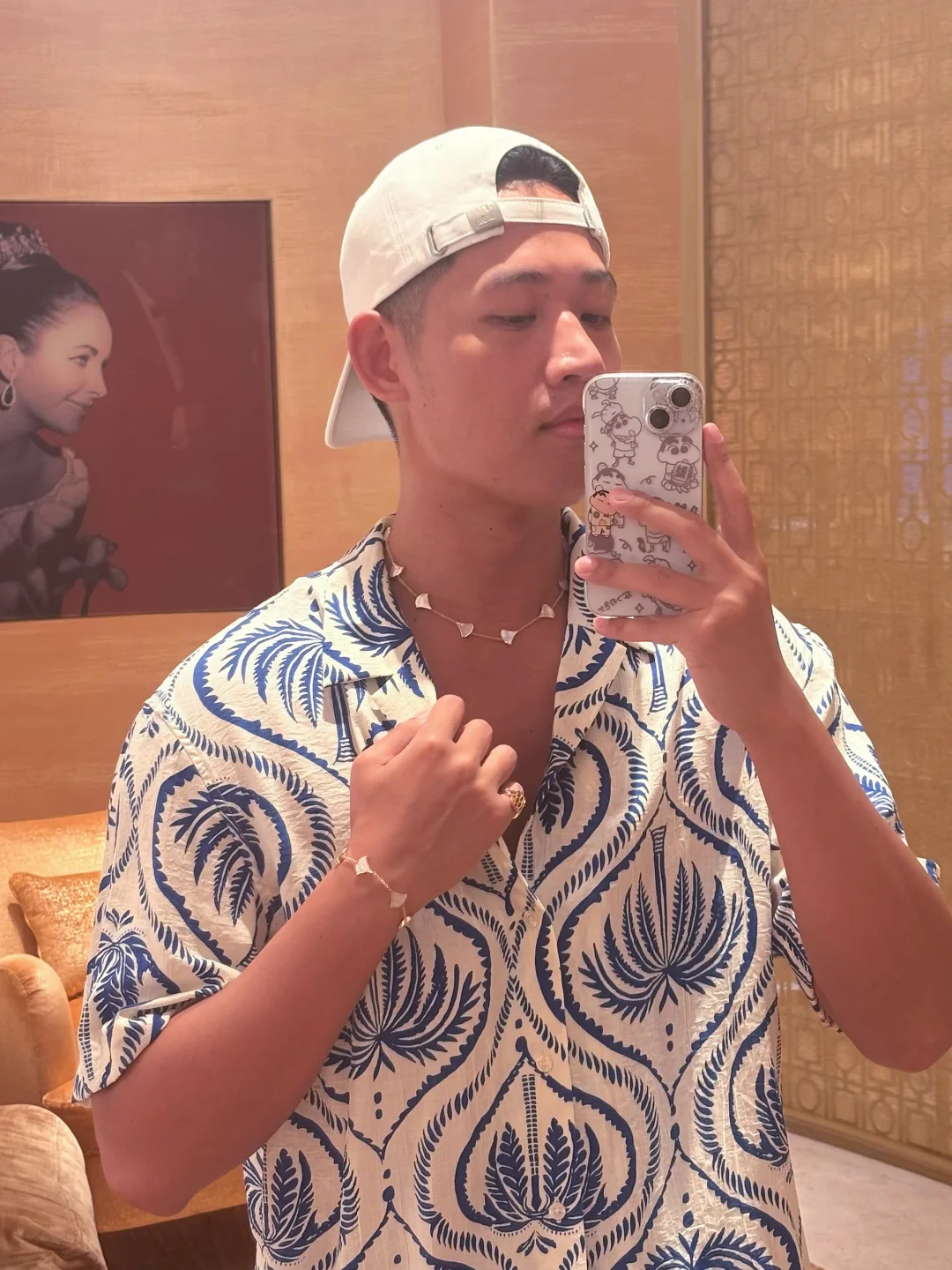 没人告诉我，男生戴这套小扇子也这么好看
