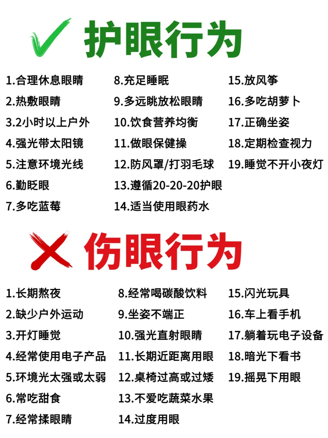 保护孩子视力太重要了❗这份护眼攻略请收下