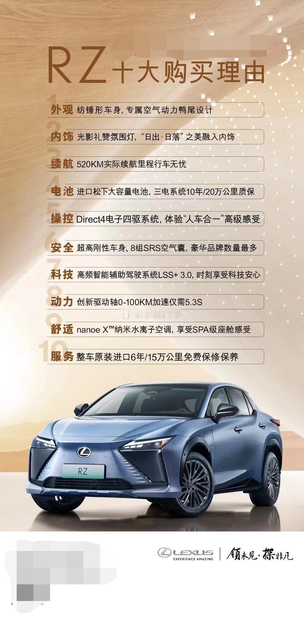 雷克萨斯RZ的海报，这是2023年的事情，如今这车啥行情啊？？？ 海阔试车超话 